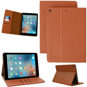 Echt Leder Schutzhülle für Apple iPad 234 Tablet Tasche Cover Smart Case braun - Bild 1 von 12