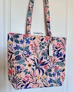 VERA BRADLEY Quilted Tote Bag PARADISE CORAL FLORAL NWT Recycled Cotton SEALED - Picture 1 of 4