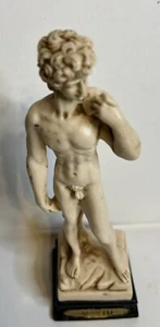 Vintage Statue David  Michelangelo Sculpture Artist Signed  VE MA  Italy   - Picture 1 of 6