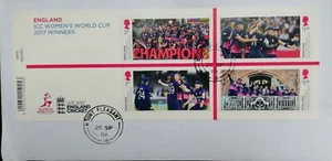 GB 2019 Commemorative very fine used Women's Cricket World Cup MS on Envelope - Picture 1 of 3
