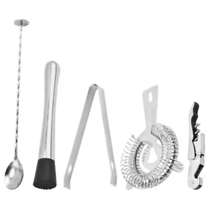 Cocktail Kit Cocktail Shaker Set Tool Set Home Bar Cocktail Ice Muddler Wine Bar - Picture 1 of 12