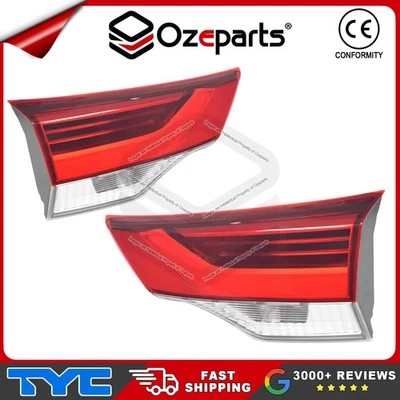 TYC Pair LH+RH Inner Tail Light Tailgate Lamp LED For Toyota Kluger GSU50 16-20 - Image 1 of 4