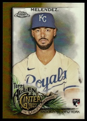 2022 Topps Allen & Ginter Chrome Gold Refractor MJ Melendez 29/50 Kansas City - Image 1 of 2