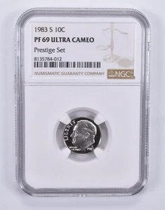 1983-S Roosevelt Dime Prestige Set PF69 UCAM NGC Brown Label *7481 - Picture 1 of 5