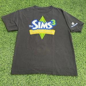 The Sims 3 Collector's Edition Game Promo Tee Men’s Black Medium T-Shirt EA HTF - Picture 1 of 8