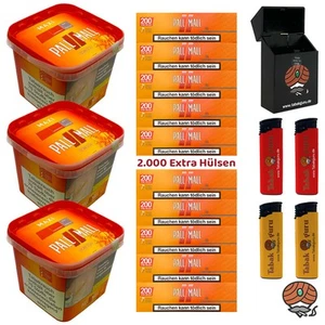 Pall Mall Allround Volumentabak Maxi Box 3x 263g, 2000 Hülsen, Zubehör - Bild 1 von 6