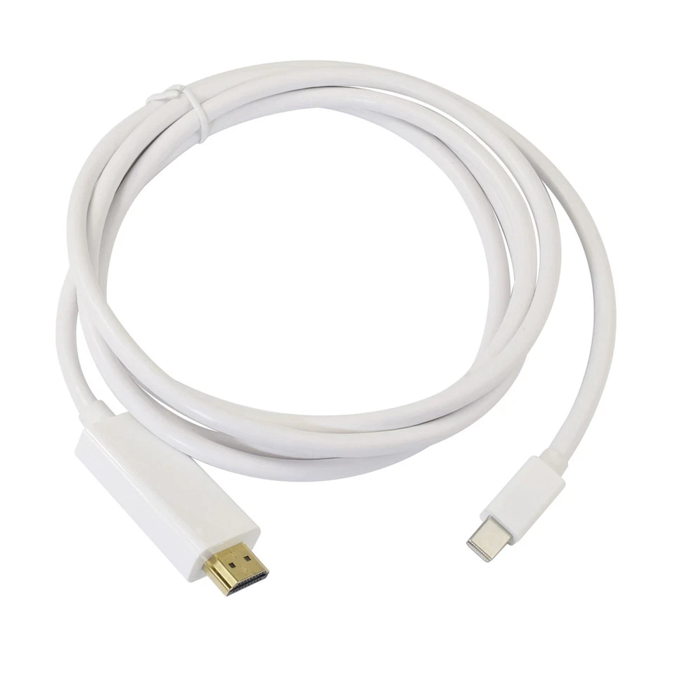 For Mac Macbook 6ft Thunderbolt HD DisplayPort DP to HDMI Adapter Cable - Image 1 of 4