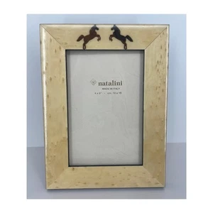 Natalini Handmade Italian HORSE EQUINE Frame 4"x6" Lacqured Wood NEW - Picture 1 of 4