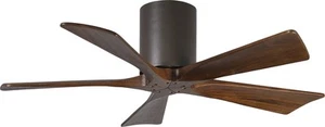 Matthews , Irene Textured Bronze Flush Mount 42" Outdoor Ceiling Fan w/ Remote - Picture 1 of 1