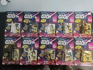 Lote De 10 Estatuillas De Colección NUEVAS SELLADAS 1993 Just Toys Star Wars Bend Ems - Imagen 1 de 12