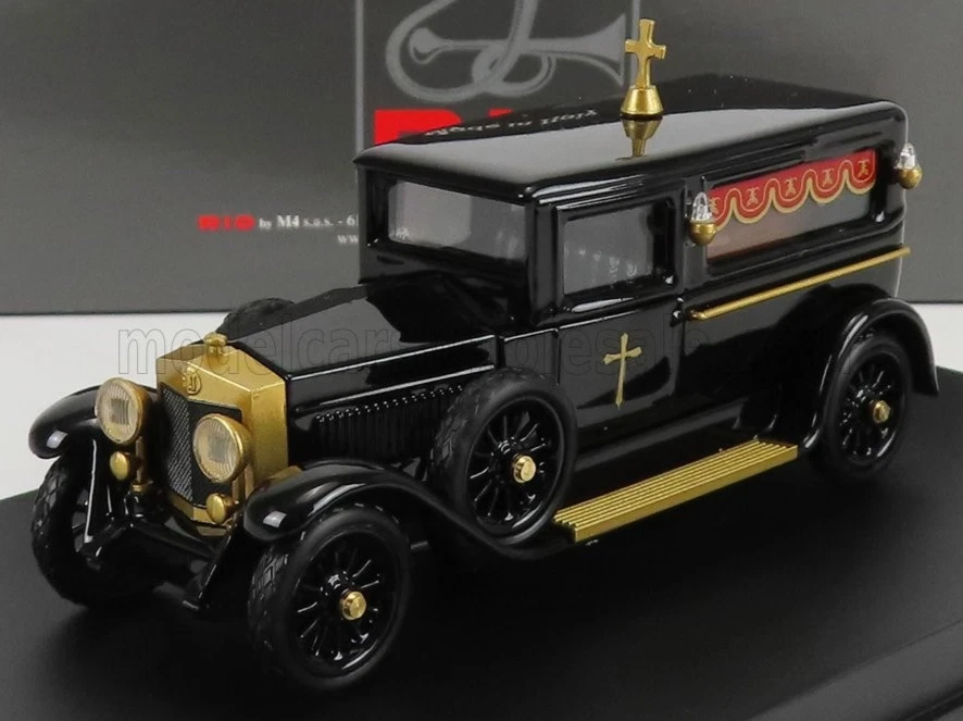 maravilloso coche modelo resina 1/43 FIAT 519 COCHE FÚNEBRE CON ATAÚD, Italia 1924, negro Foto 1 de 3