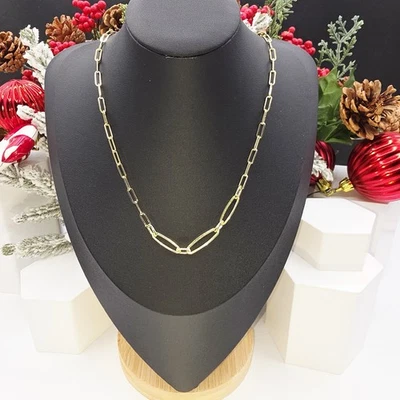 Collar de cadena Kendra Scott “Etta” tono dorado clip eslabón declaración nuevo con etiquetas Foto 1 de 4