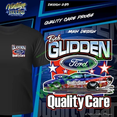 Bob Glidden Quality Care 福特 PROBE Pro Stock T 恤 293 — 第 1/3 张图片