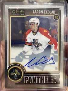 Aaron Ekblad Rookie Autograph Card Florida Panthers NHL OPC Platinum - Picture 1 of 2
