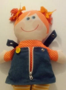 Vintage Playskool 1979 Dressy Bessy 15" Teaching Dress Activity Rag Doll #4531 - Picture 1 of 7