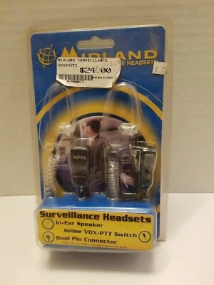 Midland Xtra Talk Surveillance Headset  AVP-H3 Brand New, Sealed Package  - Image 1 of 2