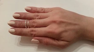 Trending Unique Knuckle Rhinestone Ring Gold or Silver Plated Adjustable 6-8  - Picture 1 of 2