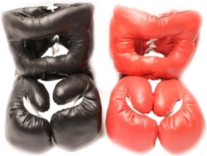 New 16Oz Sets 2 Headgear 2 Pair Boxing Punching Gloves - Picture 1 of 1