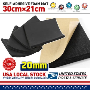 4pcs Car Roof Floor Door Firewall Noise Heat Insulation Sound Deadener Foam US - Picture 1 of 19