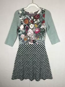 Anthropologie Cottagecore Blumentopf Pullover Kleid Wollmischung Größe Small Floral - Bild 1 von 10