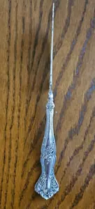 1847 ROGERS BROS. VINTAGE (GRAPE) SILVERPLATE FLAT TWISTED HANDLE MASTER BUTTER - Picture 1 of 11