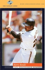 1994 Score San Francisco Giants Baseball Card #1 Barry Bonds