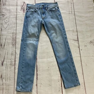 Abercrombie & Fitch Men's Skinny Stretch Jeans 28x28.5 (28x30 Tag) Light Wash - Picture 1 of 9