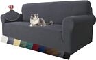 MAXIJIN Super Stretch Couch Cover for 3 Cushion Couch, 1-Piece Large, Grey 