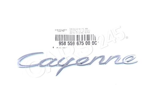 Genuine Porsche 958 2011-17 Cayenne Lettering Chrome Logo Rear Name Badge