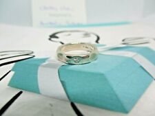100% genuine Tiffany & Co groove diamond ring US4.75 RRP840 - sterling silver