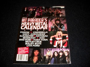 Hit Parade'S Heavy Metal Calendar 1991 – Rare – Original – Collectible - Picture 1 of 6