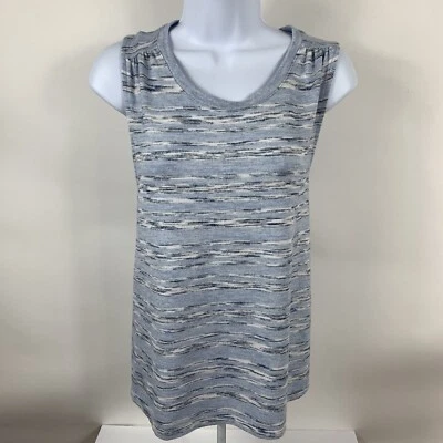 Gap 无袖衬衫女式小号背心赛车圆领休闲弹力 — 第 1/4 张图片