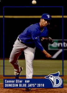 2018 Dunedin Blue Jays Grandstand #11 Connor Eller North Little Rock Arkansas AR