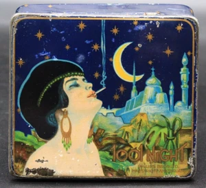 Seltene antike Werbung Philips Bros 1001 Nacht Zigaretten Dose 1920er Amsterdam - Bild 1 von 12