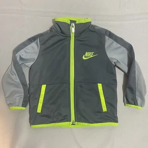 Baby’s Nike Gray Yellow Track Jacket - Size 18M - Picture 1 of 3
