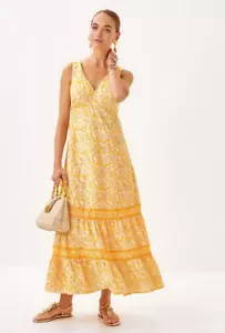 NIB Lilly Pulitzer Avlyn Maxi Dress Color: Honeycomb Hideaway , Choose Size - Picture 1 of 4
