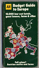 Vintage Aa Budget Guide To Europe 1975 A++ Condition (See Scans)