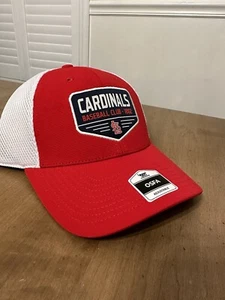 St Louis Cardinals Hat Cap Snap Back Mens MLB Fan Favorite Mesh Trucker Upset - Picture 1 of 5