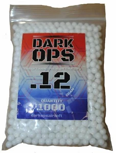 Quality Airsoft Gun Rifle Bullets 0.12 Gram 6 mm BB's Pellets Ammo 1000 per Bag - Picture 1 of 3