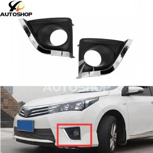 Pair Fog Lamp Driving Light Cover Fits For Toyota Corolla E170 Sedan 2014-2016 - Picture 1 of 6