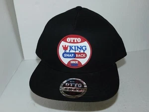 Otto Snapback Hat Black Cap King of the Snap Back OSFM New - Picture 1 of 12