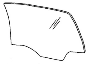 Fits Buick Lucerne 2006-2011 4 Door Sedan Passenger Right Side Rear Door Glass - Picture 1 of 1