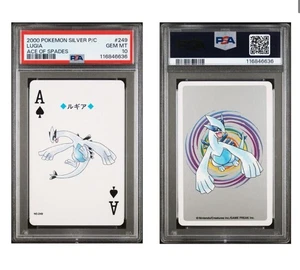 Lugia PSA 10 Pokemon Silver Version Playing Card Ace of Spades 249 Poker LowPop - Picture 1 of 1