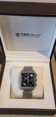 Reloj cronógrafo TAG Heuer Monaco con pulsera original de acero inoxidable - CW2111-0 Foto 1 de 4
