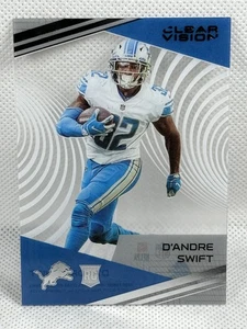 Panini Chronicles CV-9 D'Andre Swift Clear Vision Rookies RC 2020 Detroit Lions - Imagen 1 de 2