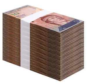 Venezuela 10 Bolívar Fuerte, 2007-2014, P-90, Usado X 1000 PCS Ladrillo - Imagen 1 de 3