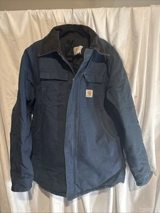 Vintage Carthartt Artic Quilt Lined Jacket Navy  USA Made Union Label C03 Sz44T - Picture 1 of 21