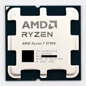 Processeur CPU AMD Ryzen 7 8700G AM5 8 cœurs 16 threads 65 W TDP 5,1 GHz ordinateur de bureau - Photo 1/2