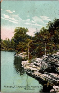 Postcard NY Altamont Thompsons Lake Hildeburg Mountains Adirondacks 1911 V148 - Picture 1 of 2