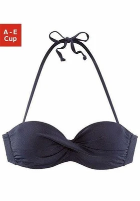 Marken Bügelbikini Oberteil Damen Bademode Top Badesachen Blau Gr. 42 C Neu - Bild 1 von 3